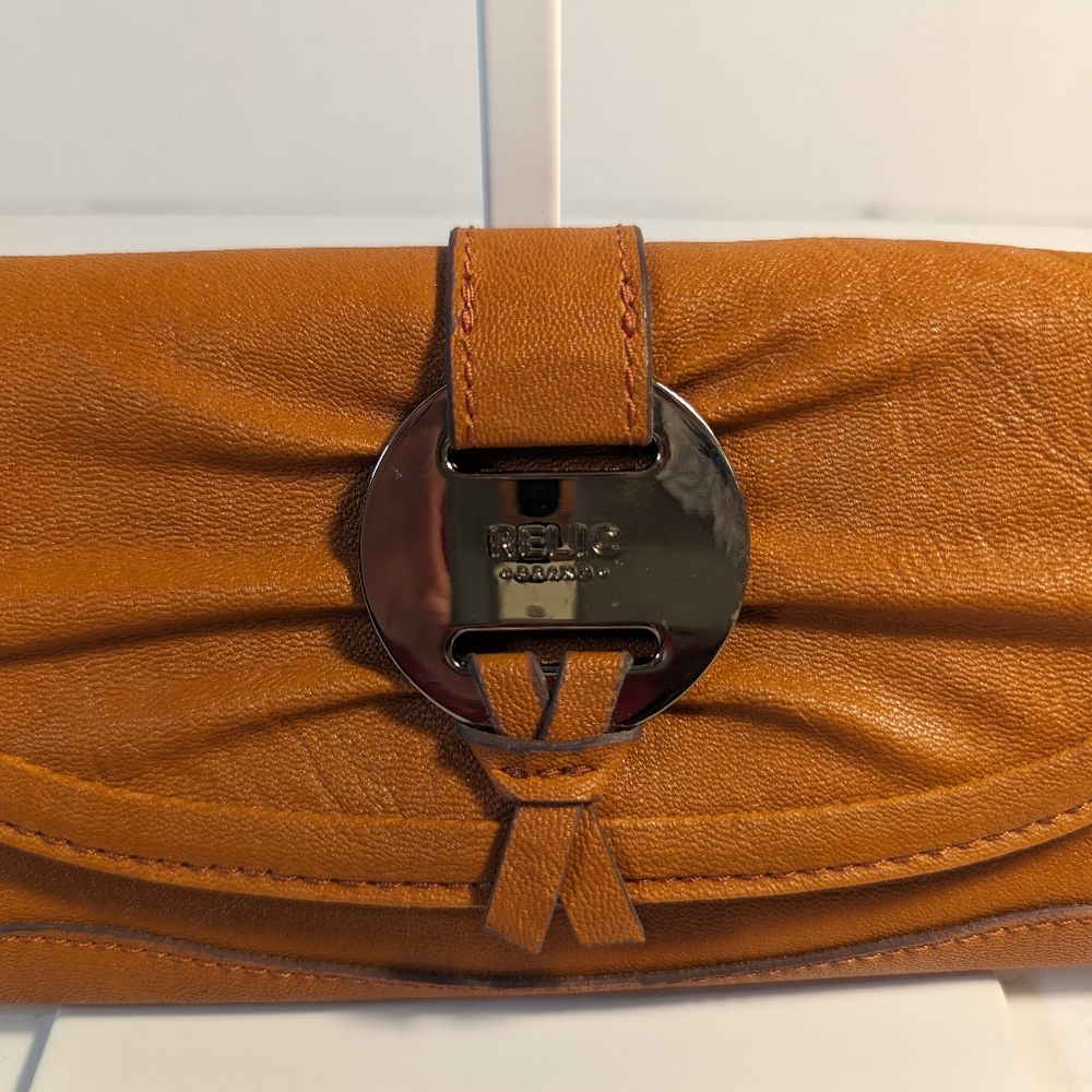 Relic By Fossil Wallet Snap Closure Zipper Coin P… - image 2